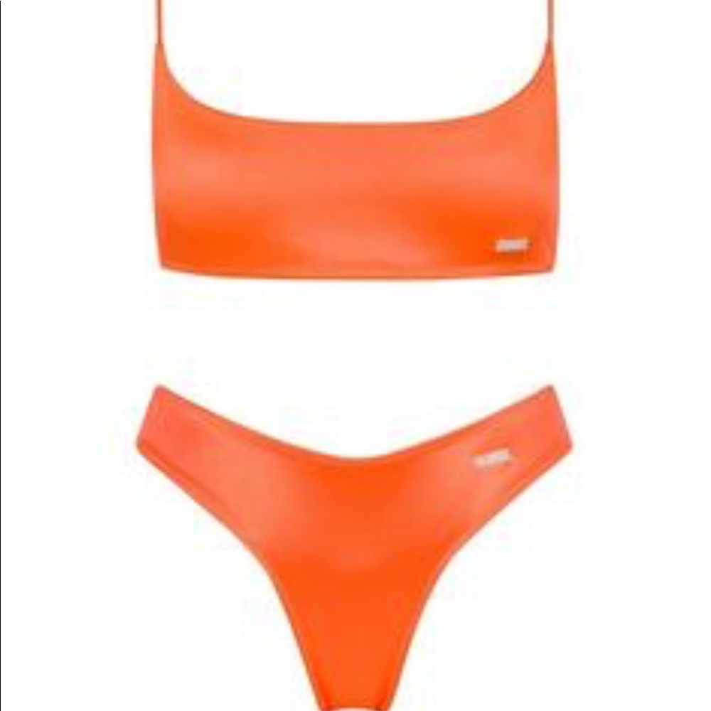 Mylos bright orange Neón bikini